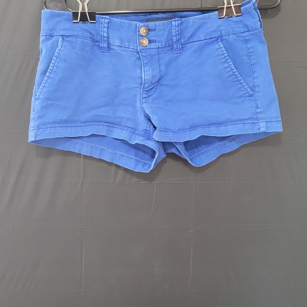 Blue short shorts